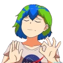 👌 emoji Earth-chan Telegram sticker 5 of 95