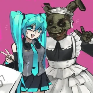 Sticker from hatsune miku