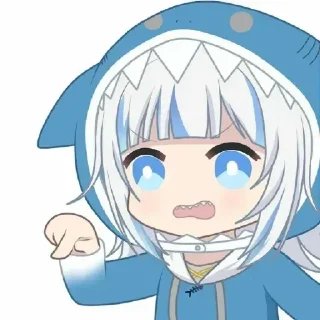 😊 emoji Gawr Gura Telegram sticker 15 of 50