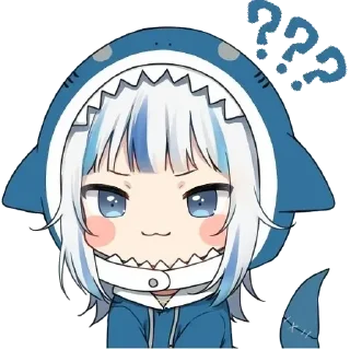 😊 emoji Gawr Gura Telegram sticker 13 of 50