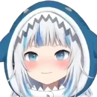 😊 emoji Gawr Gura Telegram sticker 20 of 50