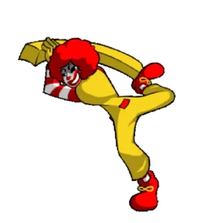Sticker from Ronald mcdonald