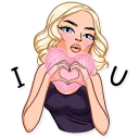 💗 emoji Miss Alena ❤️ Telegram sticker 14 of 31