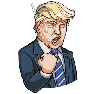 😊 emoji Donald Trump Telegram sticker 17 of 29