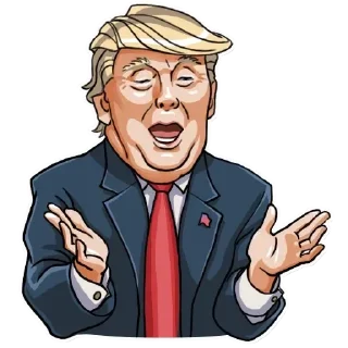 😊 emoji Donald Trump Telegram sticker 6 of 29