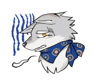 🤪 emoji Gray wolf Telegram sticker 11 of 40