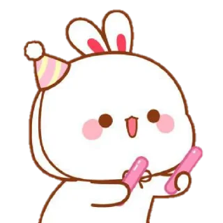🐰 emoji ᵇᵘⁿⁿʸˢ ᵏᵃʷᵃⁱⁱ✿᭄ @stickersdaManu Telegram sticker 19 of 120