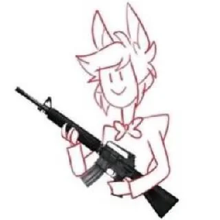 Sticker from Alastor’s gun