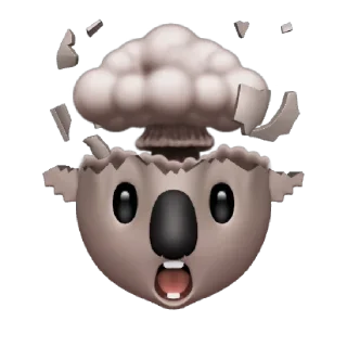 🐨 emoji 🤯🤯🤯 Telegram sticker 24 of 26