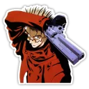 😜 emoji Trigun Telegram sticker 14 of 20
