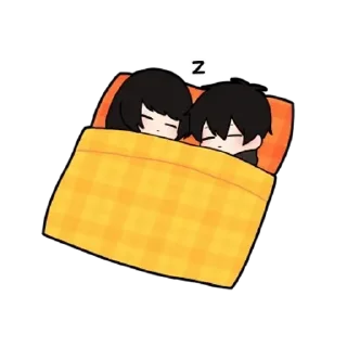 😊 emoji Low tension couple sticker animated @kal_pc Telegram sticker 8 of 24