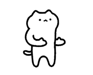 Sticker from cuteWhiteCat move Sticker @kal_pc