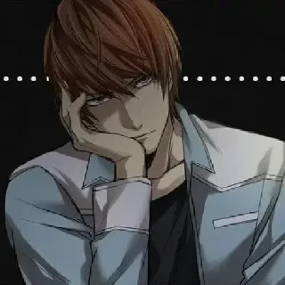 😒 emoji Death Note Telegram sticker 16 of 78
