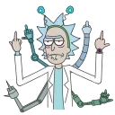 🖕 emoji Rick and Morty @Besthemes Telegram sticker 5 of 75