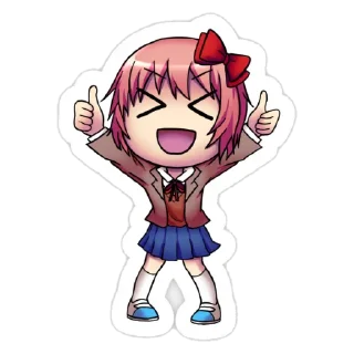 Sticker from Doki Doki Literature Club