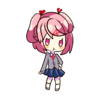 😡 emoji Doki Doki Literature Club Telegram sticker 10 of 12