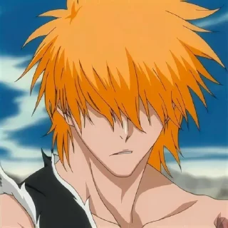 🎭 emoji Kurosaki Ichigo[@seupaiconfia] Telegram sticker 9 of 75
