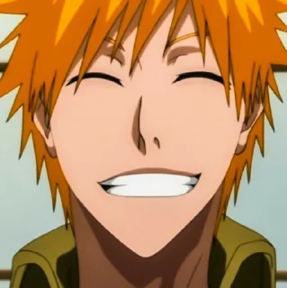 🎭 emoji Kurosaki Ichigo[@seupaiconfia] Telegram sticker 7 of 75