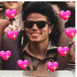 🥰 emoji Michael Jackson Telegram sticker 13 of 100
