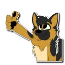 👍 emoji Nero Telegram sticker 16 of 21