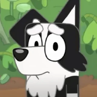 😟 emoji BLUEY!!! Telegram sticker 19 of 60