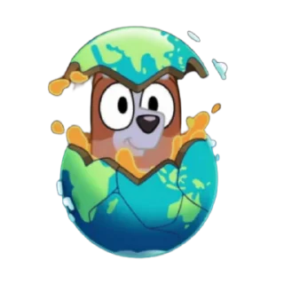 🙂 emoji Bluey Telegram sticker 7 of 120
