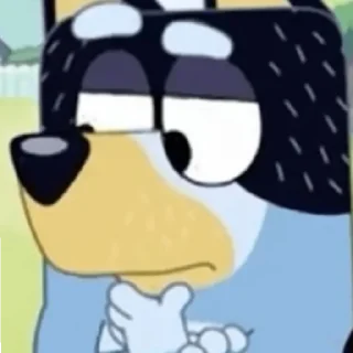 🤔 emoji BLUEY!!! Telegram sticker 11 of 60
