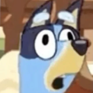 😱 emoji BLUEY!!! Telegram sticker 7 of 60
