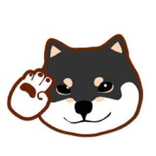 😊 emoji 狗哩狗氣阿柴動動表情貼 第二彈 Telegram sticker 24 of 40