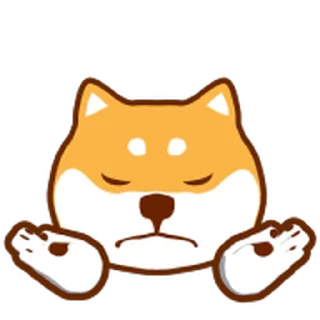 😊 emoji 狗哩狗氣阿柴動動表情貼 第二彈 Telegram sticker 10 of 40