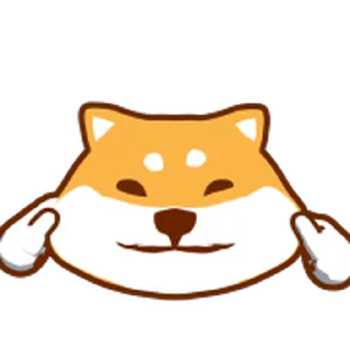 😊 emoji 狗哩狗氣阿柴動動表情貼 第二彈 Telegram sticker 9 of 40