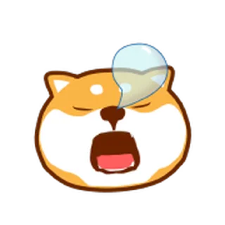 😊 emoji 狗哩狗氣阿柴動動表情貼 第二彈 Telegram sticker 7 of 40