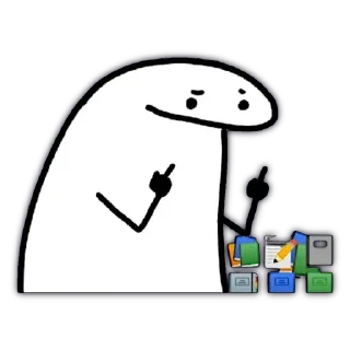 🖕 emoji Cartoon Art - @JoseA132 — @stckrRobot Telegram sticker 3 of 115