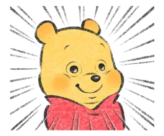 😊 emoji 由Lommy作畫♪小熊維尼 Telegram sticker 13 of 40