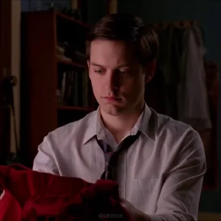 🕸 emoji ャ. Tobey Maguire ；@Unince . Telegram sticker 11 of 50