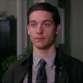 🕸 emoji ャ. Tobey Maguire ；@Unince . Telegram sticker 15 of 50
