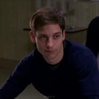 🕸 emoji ャ. Tobey Maguire ；@Unince . Telegram sticker 19 of 50