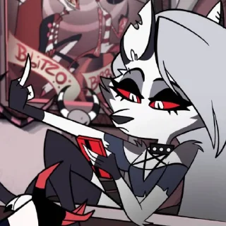 🖕 emoji Loona Helluva Boss Telegram sticker 19 of 24