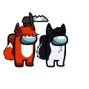 ❤️ emoji Aaron Wolf & Pup Telegram sticker 15 of 34