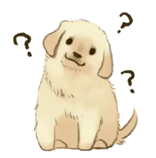 Sticker from Golden Retriever Puppy 1-3