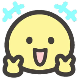 ⭐ emoji 🍭yellow smile @Mycute_stickers Telegram sticker 2 of 40