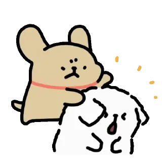 😊 emoji Baby Retriever daily life (Maltese 線條小狗) @kal_pc Telegram sticker 16 of 24