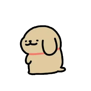 😊 emoji Baby Retriever daily life (Maltese 線條小狗) @kal_pc Telegram sticker 19 of 24