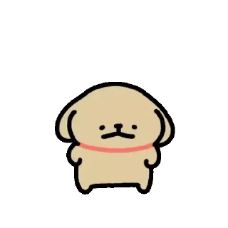 😊 emoji Baby Retriever daily life (Maltese 線條小狗) @kal_pc Telegram sticker 13 of 24