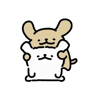 😊 emoji Baby Retriever daily life (Maltese 線條小狗) @kal_pc Telegram sticker 15 of 24