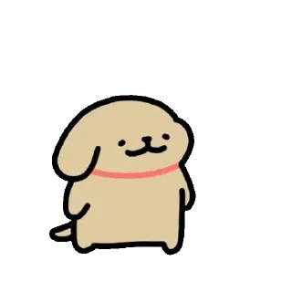 😊 emoji Baby Retriever daily life (Maltese 線條小狗) @kal_pc Telegram sticker 11 of 24
