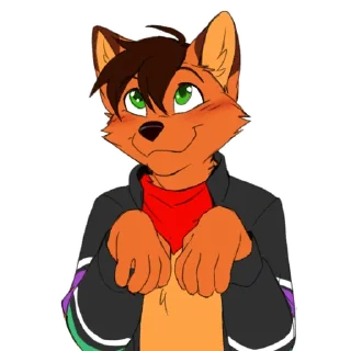 😊 emoji FoxDub & Midnight Telegram sticker 2 of 15