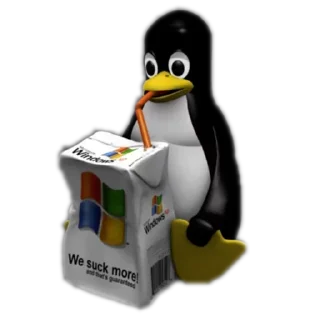 Sticker from Linux The Best - @CursosDevs