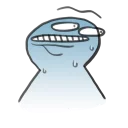 😬 emoji disheveled idiot Telegram sticker 15 of 15