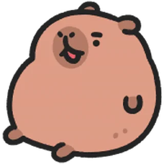 Sticker from 小水豚 動態表情貼 @kal_pc